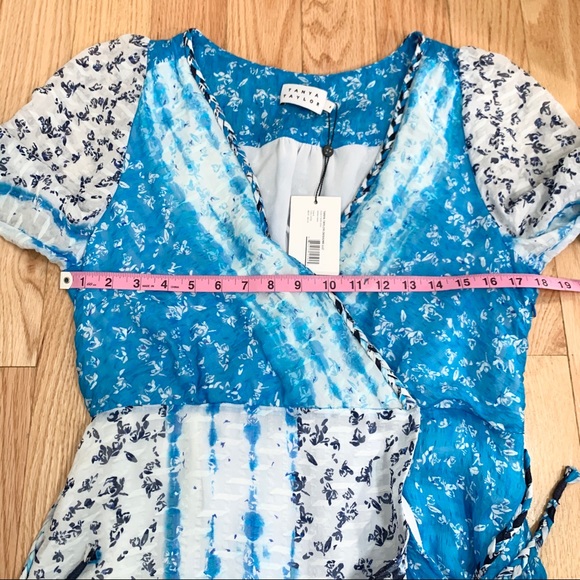 NWT TANYA TAYLOR Marisa Dress Ditsy Floral Stripe - Picture 13 of 16